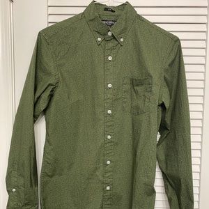 JCrew green mercantile flex slim shirt